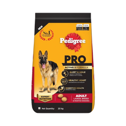 Pedigree PRO Active Adult Dry Dog Food, 20kg - Animeal