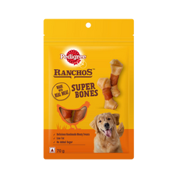 Pedigree Ranchos Super Bones Dog Treat, Chicken And Milk, 70g - Animeal