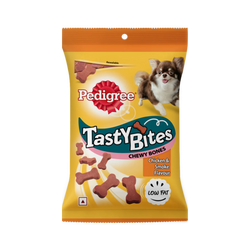 Pedigree Tasty Bites Chewy Bones Dog Treat 50g - Animeal