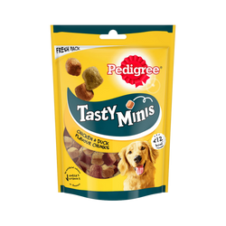Pedigree Tasty Minis Chicken & Duck Chewy Cubes Dog Treat 130g - Animeal