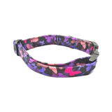 Pet Glam Collar Purple Fly, Large