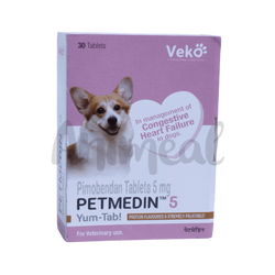 Petmedin 5mg Tablet for Dogs, 30 Tablets - Animeal
