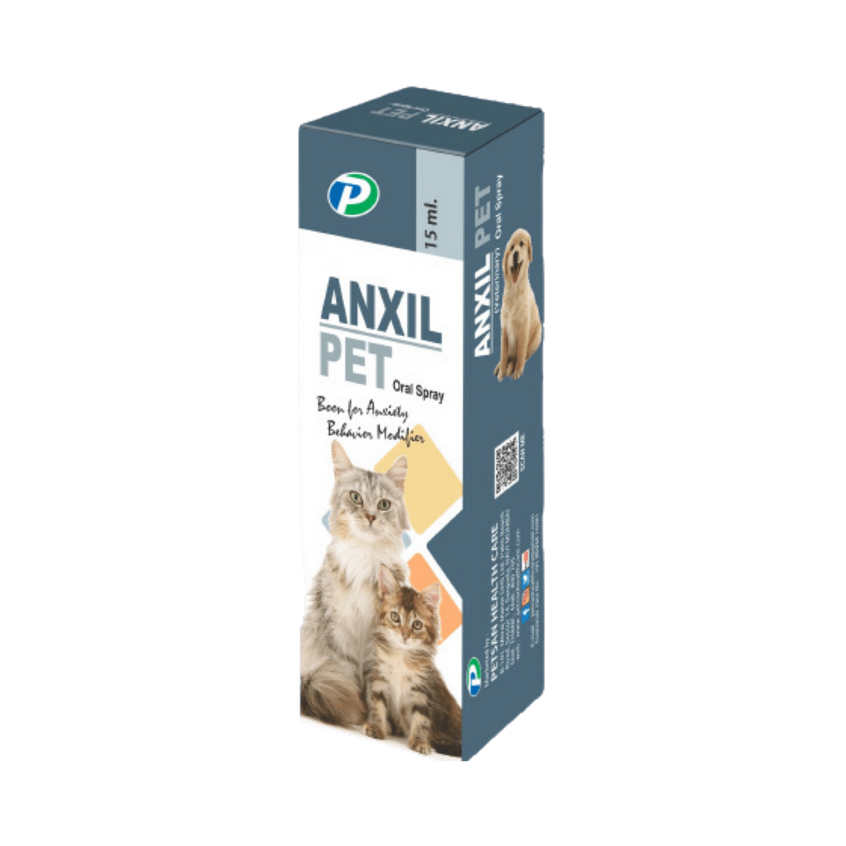 Petsan Anxil Pet Spray for Dogs and Cats, 15ml - Animeal