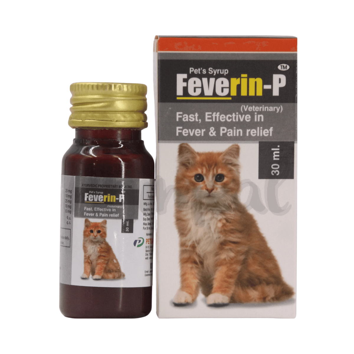 Petsan Feverin-p Syrup for Cats, 30ml - Animeal