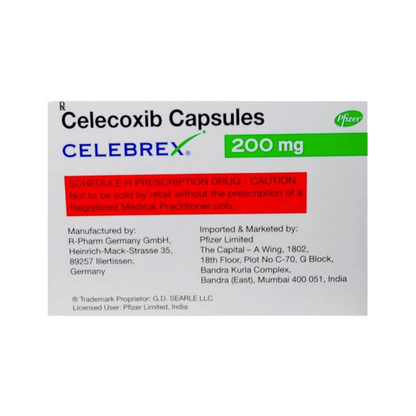 Pfizer Celebrex 200mg Tablet for Dogs and Cats, 10 Capsules - Animeal