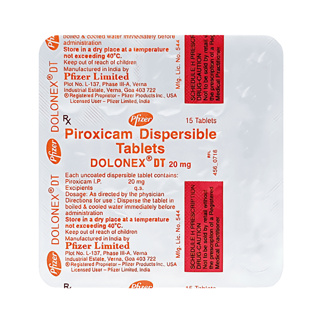 Pfizer Dolonex 20mg Tablet for Dogs and Cats, 15 Tablets - Animeal