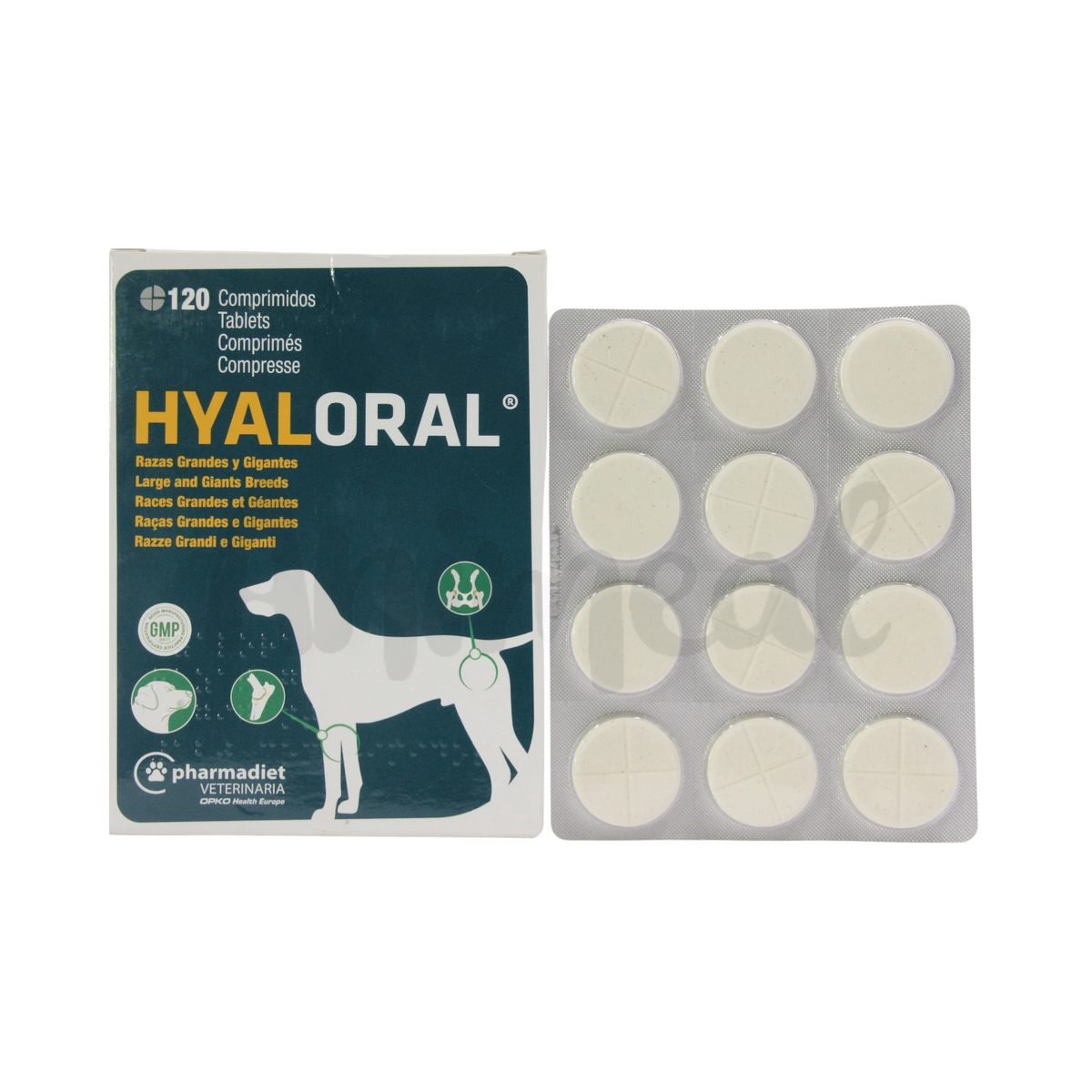 Pharmadiet Hyaloral Large and Gaint Breed Tablet, 12 Tablets - Animeal