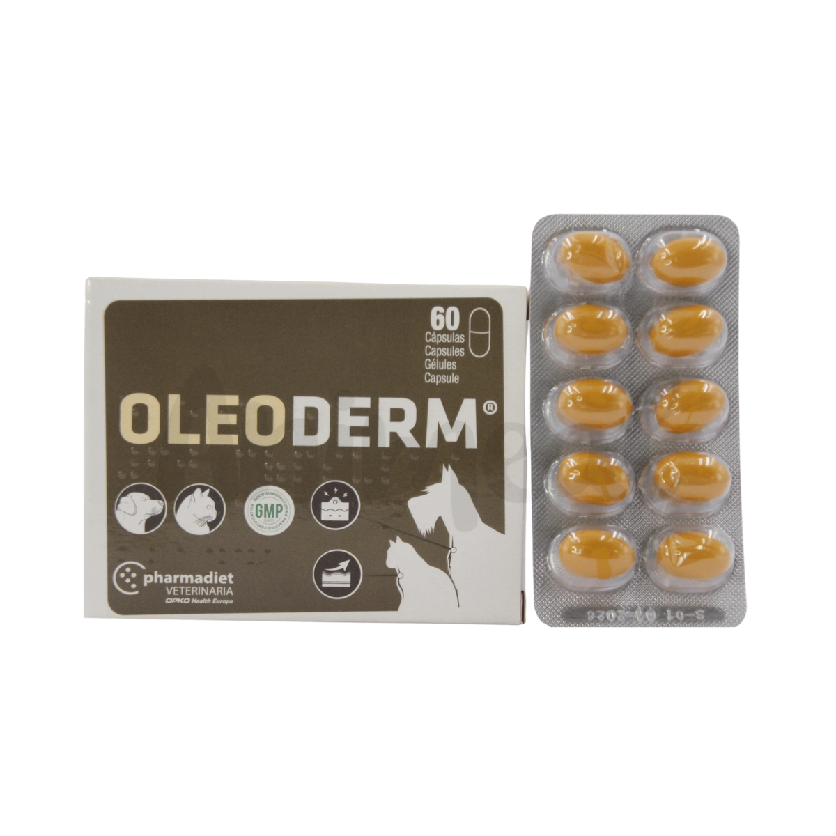 Pharmadiet Oleoderm Capsule for Dogs and Cats, 10 Capsules - Animeal