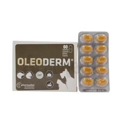 Pharmadiet Oleoderm Capsule for Dogs and Cats, 10 Capsules - Animeal