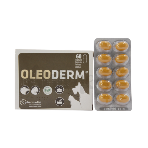 Pharmadiet Oleoderm Capsule for Dogs and Cats, 10 Capsules - Animeal