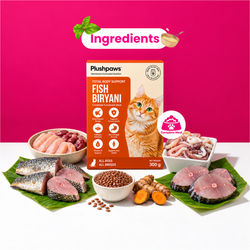 Plushpaws Fish Biryani With Collagen Wet Dog Food, 300g - Animeal