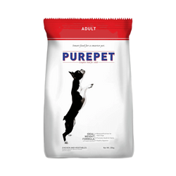Purepet Adult Chicken and Vegetables Dry Dog Food, 20kg - Animeal
