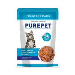 Purepet Chicken Gravy Wet Cat Food, 70g - Animeal