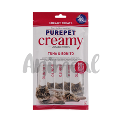 Purepet Creamy Cat Treat Tuna & Bonito 75g - Animeal
