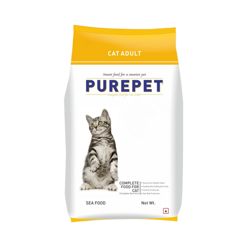 Purepet Seafood Dry Cat Food, 3kg - Animeal