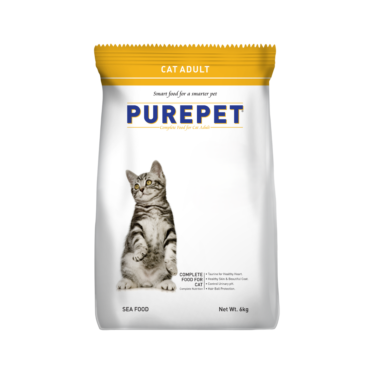 Purepet Seafood Dry Cat Food, 6kg - Animeal