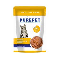 Purepet Tuna Gravy Wet Cat Food, 70g - Animeal