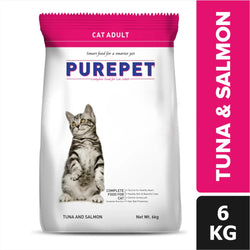Purepet Tuna and Salmon Dry Cat Food, 6kg - Animeal