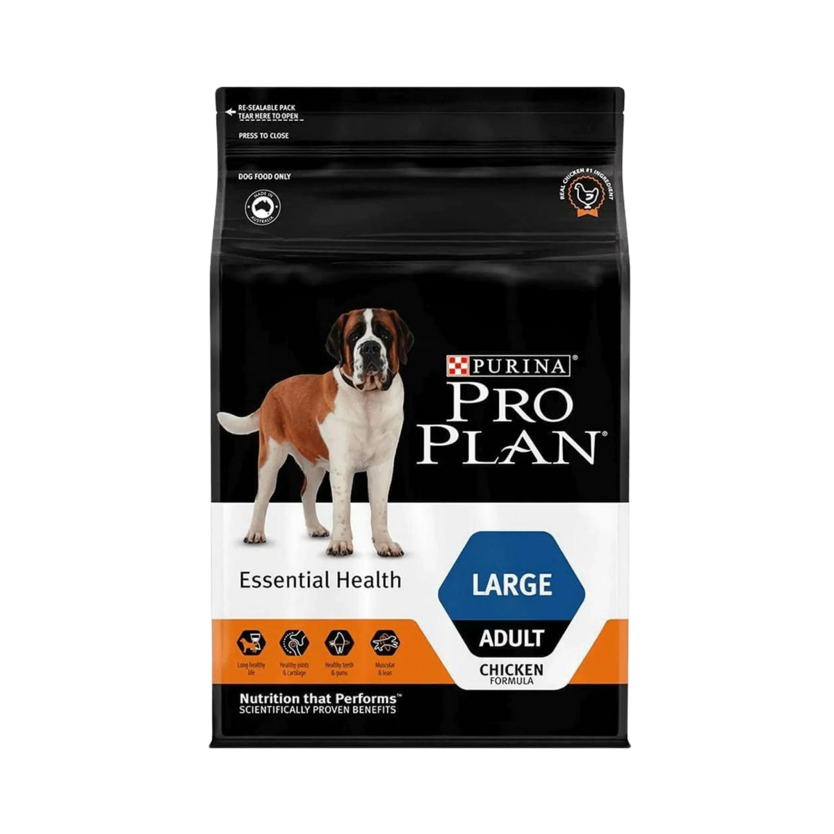 Purina Pro Plan Large Adult Chicken Dry Dog Food, 3kg - Animeal