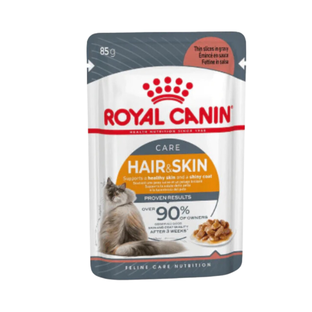 ROYAL CANIN HAIR & SKIN CAT GRAVY [85 GM] - Animeal