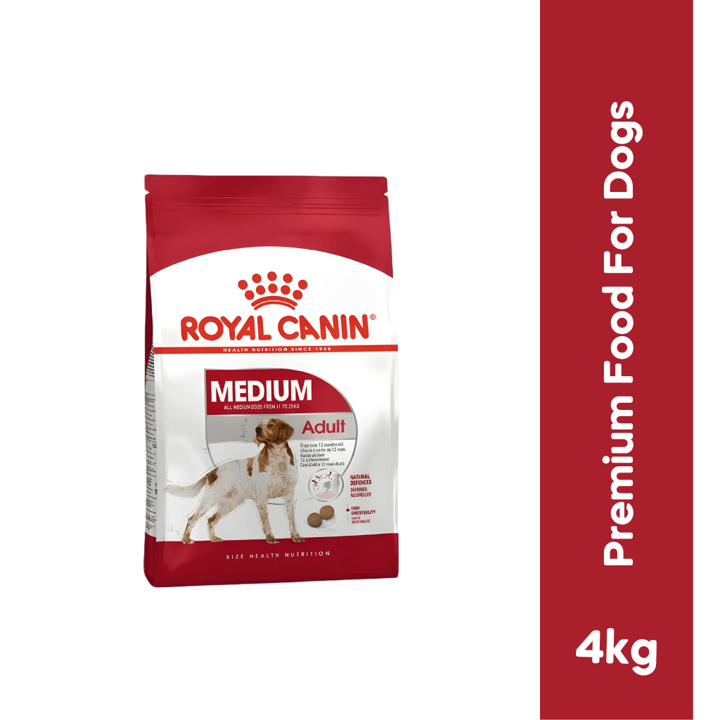 ROYAL CANIN MEDIUM ADULT DRY FOOD [4 KG] - Animeal