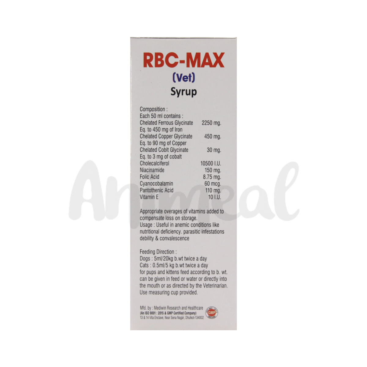 Rbc Max Syrup for Dogs and Cats, 200ml - Animeal