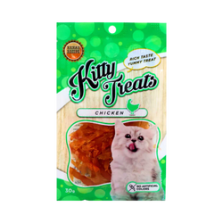 Rena's Recipe Kitty Treats Soft Chicken Jerky Sliced 30g - Animeal