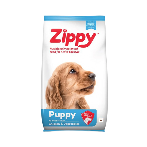 Rossari Zippy Puppy Chicken and Vegetables Dry Dog Food, 3kg - Animeal