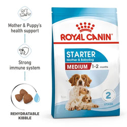 Royal Canin Medium Starter Mother and Babydog Dry Dog Food, 4kg - Animeal