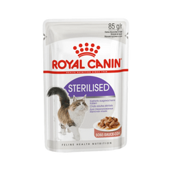Royal Canin Sterilised in Gravy Wet Cat Food, 85g - Animeal