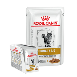 Royal Canin Urinary S/O Moderate Calorie Wet Cat Food in Gravy, 85g - Animeal