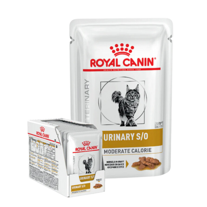 Royal Canin Urinary S/O Moderate Calorie Wet Cat Food in Gravy, 85g - Animeal