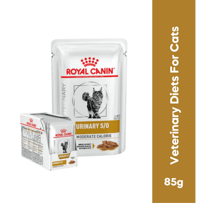Royal Canin Urinary S/O Moderate Calorie Wet Cat Food in Gravy, 85g - Animeal