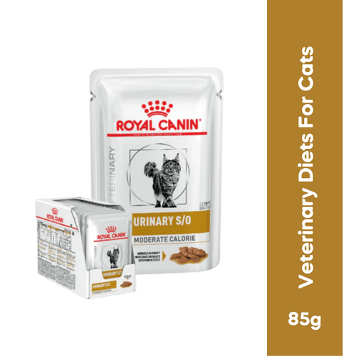 Royal Canin Urinary S/O Moderate Calorie Wet Cat Food in Gravy, 85g - Animeal