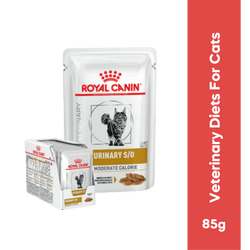 Royal Canin Urinary S/O Moderate Calorie Wet Cat Food in Gravy, 85g - Animeal
