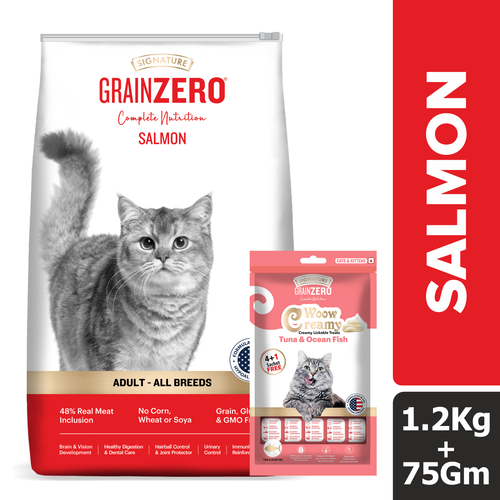 SIGNATURE CAT ADULT SALMON DRY FOOD [1.2KG] - Animeal