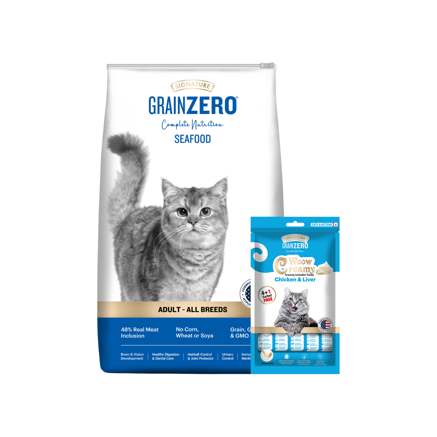 SIGNATURE CAT ADULT SEAFOOD DRY FOOD [1.2KG] - Animeal