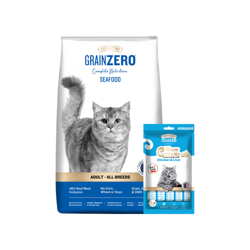 SIGNATURE CAT ADULT SEAFOOD DRY FOOD [1.2KG] - Animeal