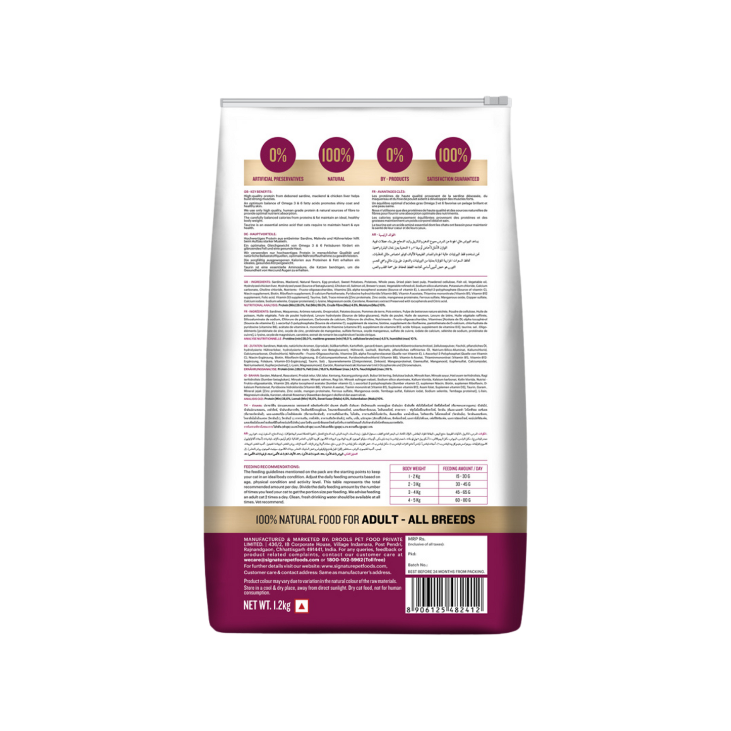 SIGNATURE GRAIN ZERO CAT ADULT - Animeal