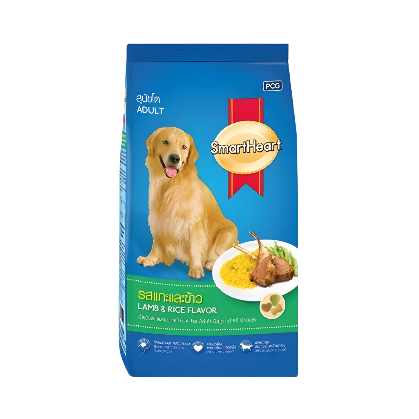 SMART HEART ADULT LAMB & RICE DRY FOOD (M) - Animeal