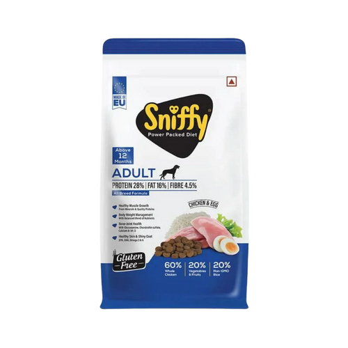 SNIFFY ADULT CHIC & EGG DRY FOOD (S) - Animeal