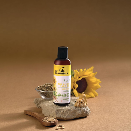 SUNFLOWER AND HEMPSEED FUR AND SKIN CARE OIL (200ML) - Animeal
