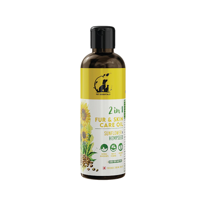 SUNFLOWER AND HEMPSEED FUR AND SKIN CARE OIL (200ML) - Animeal