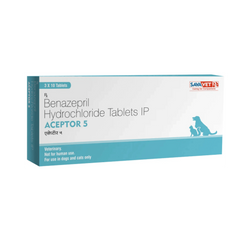 Sava Vet Aceptor 5mg Benazepril Tablets for Pets, 10 Tablets - Animeal