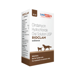 Sava Vet Bioclan Clindamycin Oral Solution for Dogs and Cats, 20ml - Animeal