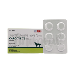 Sava Vet Carodyl 75 Carprofen Tablets for Dogs, 6 Tablets - Animeal