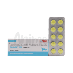 Sava Vet Doxypet 100 Doxycycline Tablets for Dogs and Cats, 10 Tablets - Animeal