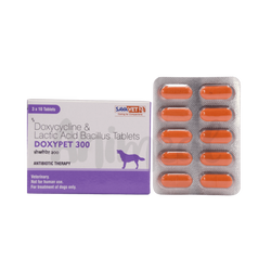 Sava Vet Doxypet 300 Doxycycline Tablets for Dogs, 10 Tablets - Animeal