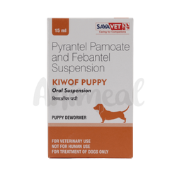 Sava Vet Kiwof Puppy Dewormer Suspension, 15ml - Animeal
