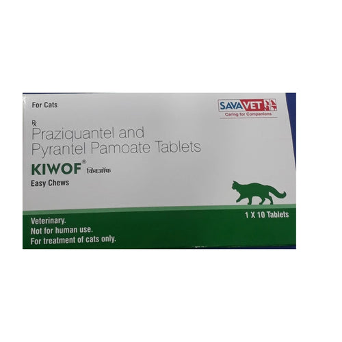 Sava Vet Kiwof Tablet for Cats, 10 Tablets - Animeal